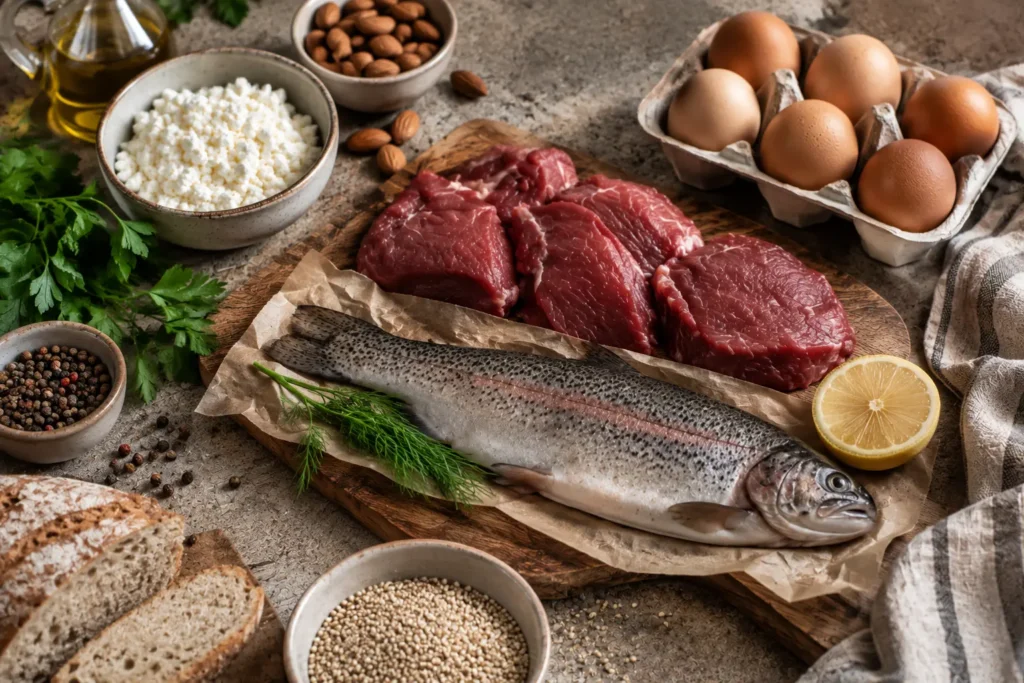 Sources de protéines animales et végétales dans l'alimentation